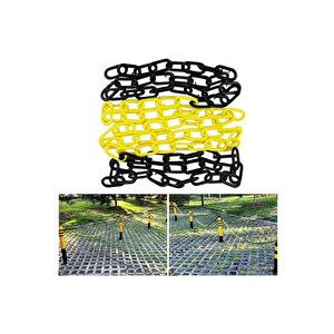 Mfk 8 Mm 5 Metre Sarı Siyah Plastik Tafik/park Zincir