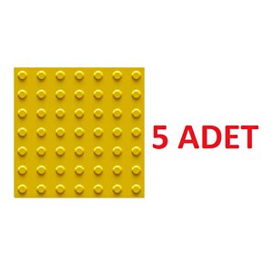 5 Adet Hissedilebilir Yürüme Yüzeyi (uyarıcı Tip) Zemin İşaretleme Nokta 300*300 Mm