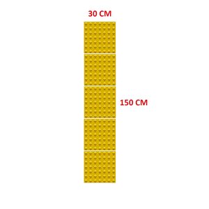 5 Adet Hissedilebilir Yürüme Yüzeyi (uyarıcı Tip) Zemin İşaretleme Nokta 300*300 Mm