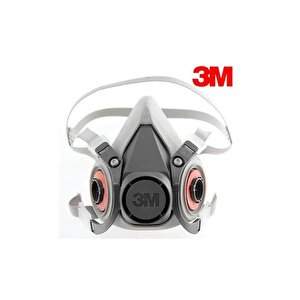 3m Yarım Yüz Maskesi 6200 Modeli + 3m 6057 Abe Asit Gaz / Buhar Filtresi