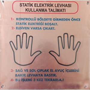 Statik Topraklama Levhası 25x25