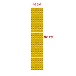 5 Adet Hissedilebilir Yürüme Yüzeyi (uyarıcı Tip) Zemin İşaretleme Nokta 400*400 Mm