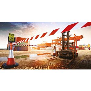 500 Metre Çok Amaçlı Emniyet Şeridi Kırmızı Beyaz X 5 Adet
