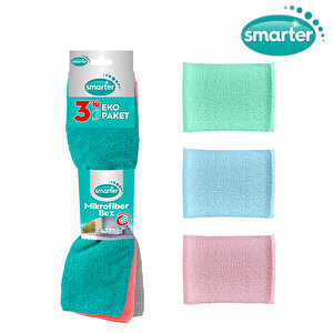 3 Lü Mikrofiber Temizlik Bezi + 3 Lü Pratik Sünger Bulaşık Süngeri