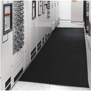 Yalıtkan Paspas İzole Halı  5mm 40 Kw Siyah Renkli 5 Metre