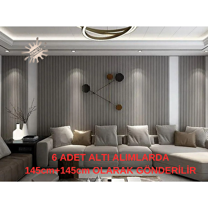 Atc Antrasit Gri Prefabrik Ofis Konut Dekoratif Pvc Kaplama Lambiri 16cmx290cm Gri