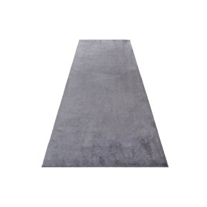 Comfort Puffy Overloklu Peluş Halı Yolluk Antrasit 120x180 cm