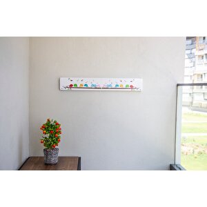 Dryertime Duvara Monte Katlanabilir Çamaşır Kurutma Askısı(şarkıcı kuşlar)