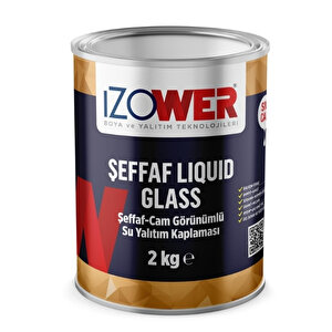 Izower Şeffaf Liquid Glass Su Yalıtımı-2kg Şeffaf
