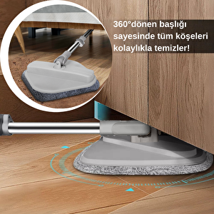 Yui Moplamax 3 Litre Temiz Su Ve Kirli Su Ayıran Otomatik Temizlik Mop Seti Tb500x
