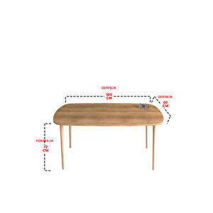 120x60 Cm Çalışma Masası Canadian Model Ofis Ders Masası AHŞAP Ahşap