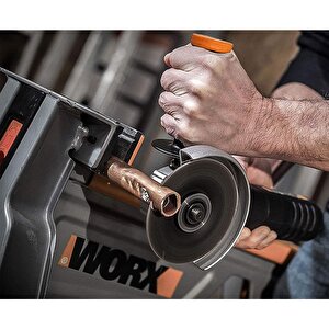 Worx Wx800 20volt 2.0 Ah. Li-ion Çift Akülü 115mm Profesyonel Şarjlı Avuç Taşlama