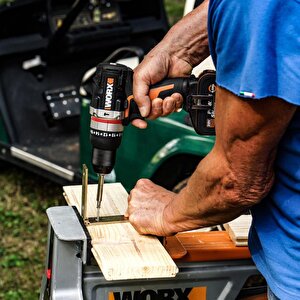 Worx Wx352 20volt/2.0ah Li-ion Çift Akülü Kömürsüz Profesyonel Şarjlı Darbeli Matkap