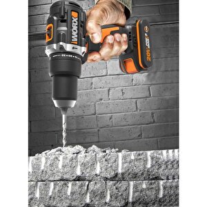 Worx Wx352 20volt/2.0ah Li-ion Çift Akülü Kömürsüz Profesyonel Şarjlı Darbeli Matkap