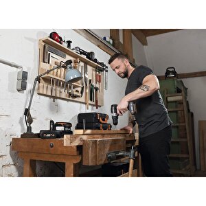 Worx Wx352 20volt/2.0ah Li-ion Çift Akülü Kömürsüz Profesyonel Şarjlı Darbeli Matkap