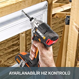 Worx Wx261.9 20volt 260nm Kömürsüz Profesyonel Darbeli Tornavida ( Akü Dahil Değildir )