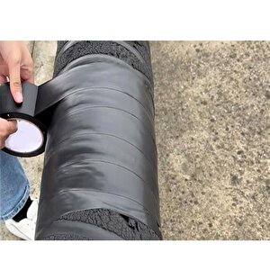 Siyah Pvc Bant 6 Adet 5cmx25m İzolasyon Bandı 50mm Siyah Yalıtım Bantı
