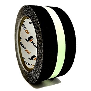 Fosforlu Kaydırmaz Bant 5cmx5m Yeşil Fosforlu Merdiven Bandı 50mm Fotolümenli