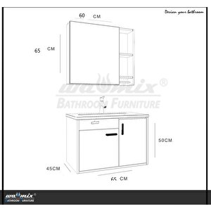 Arte 65 cm Banyo Dolabı