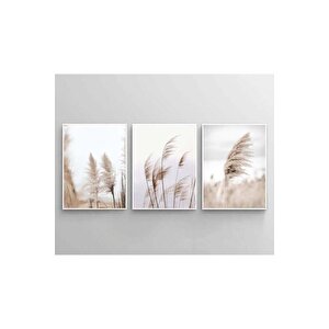 Beyaz Renk - 40x50 Çoklu Çerçeve Home Dekor Tablo 165 40x50 cm