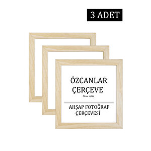 Doğal Ahşap - 15x21 3 Lü Aile Ahşap Çerçevesi Ahşap Resim Çerçevesi 20x20 30x30 40x40 15x21 30x40 Doğal Ahşap Çerçevee 15x20 cm