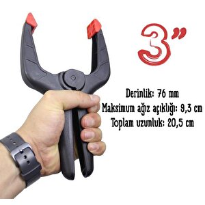 Çamaşır Mandalı Kuvvetli İz Yapmayan Mandal Halı Tutma Sabitleme Mandalı Büyük 76 Mm (5 Adet)