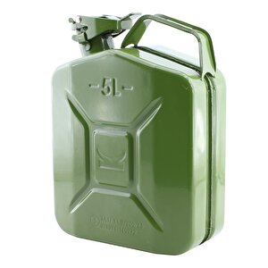 Metal Benzin Bidonu 5 Litre Akaryakıt Mazot Taşıma Doldurma Depolama Bidonu Dayanıklı Bidon