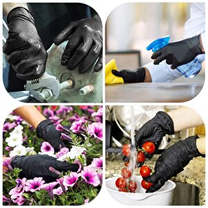 Nt-i̇ Glove Sağlık Endüstri Otomotiv Gıda Kimyasal Nitril Eldiven Large İş Eldiveni 50 Adet (25 Çi̇ft)