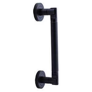 Çankaya Çekme Kolu Çelik Kapı Sürgülü Kapı Dış Kapı Kolu Tutma Kulbu Siyah Kulp 25.5 Cm