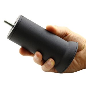 Mobilya Metal Kanepe Baza Yatak Koltuk Destek Ayağı M8 Civata Siyah Metal Ayakları 12 Cm