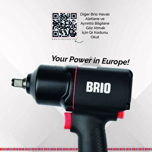 Brio Havalı Somun Sökme 1/2 1756 Nm çift Çekiç 1,91 Kg
