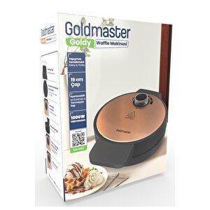 Goldmaster Goldy Rose Gold 1000 Watt Taşmayı Önleyen Derin Plakalı Aşırı Isınmaya Dayanıklı Waffle Makinesi