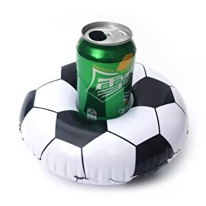 Futbol Topu Desenli Şişme Havuz Deniz Bardak Tutucu Float Bar