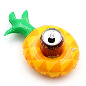 Ananas Desenli Şişme Havuz Deniz Bardak Tutucu Float Bar