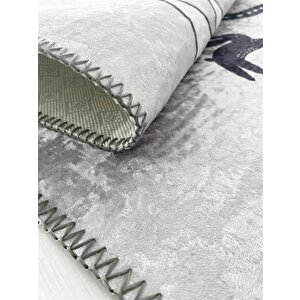 Çocuk Bebek Odası Oyun Halısı Trafik Temalı Gri Halı Kaymaz 140x200 cm