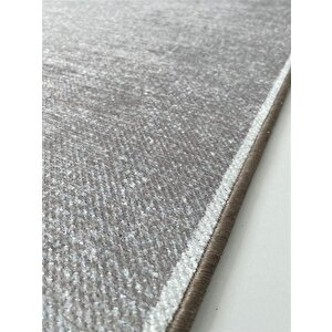 Modern Şönil Dokuma Taban Geometrik Desenli Krem Beyaz Halı 200x290 cm