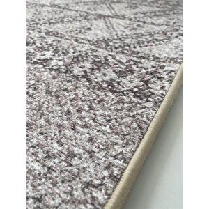 Modern Şönil Dokuma İskandinav Üçgen Desenli Bej Tonlarda Halı 160x230 cm