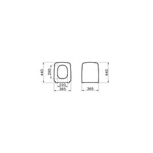 Vitra Metropole Slim Soft Klozet Kapağı-beyaz 122-003-009