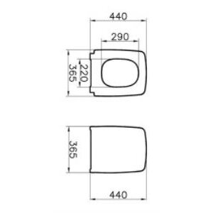 Vitra Metropole Slim Soft Klozet Kapağı-beyaz 122-003-009
