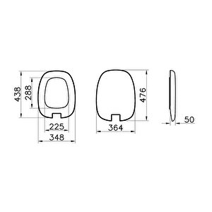 Vitra Plural Klozet Kapağı Mat Siyah Krom 126-083-009
