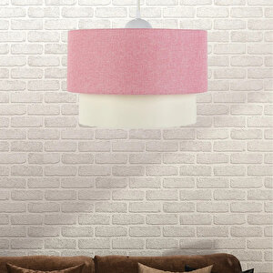 Evlight Pembe Pasta Tekli Sarkıt Avize