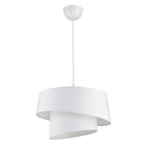 Evlight Baret Pvc Beyaz 2 Katlı Sarkıt Avize