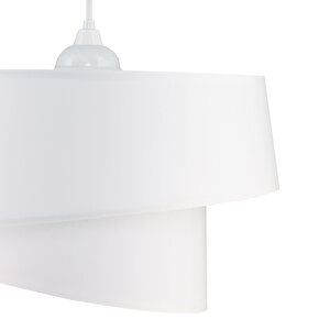 Evlight Baret Pvc Beyaz 2 Katlı Sarkıt Avize