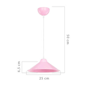 Evlight Mercan Pembe Tekli Sarkıt Avize