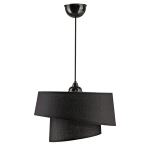 Evlight Baret Pvc Siyah 2 Katlı Sarkıt Avize