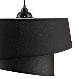 Evlight Baret Pvc Siyah 2 Katlı Sarkıt Avize
