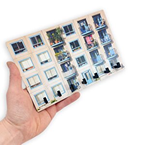 Cajuart Dekoratif Renkli Apartman Bina Hol Askılık Anahtarlık Süs