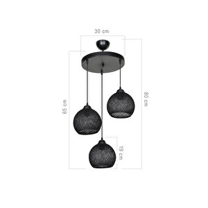 Ball 3lü Çember Avi̇ze Si̇yah