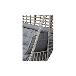 İkili Krem Salıncak Bahçe Mobilyası