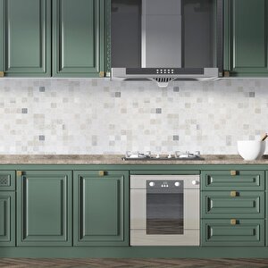 Mutfak Tezgah Arası Folyo Fayans Kaplama Folyosu Küçük Taş Desen 60x200 cm